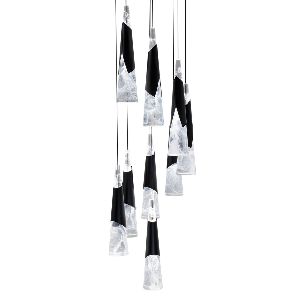 Modern Forms Canada - LED Pendant - Kilt - Black- Union Lighting Luminaires Decor