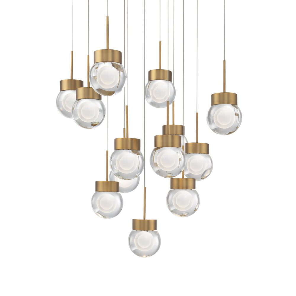 Modern Forms Canada - LED Pendant - Double Bubble - Aged Brass- Union Lighting Luminaires Decor