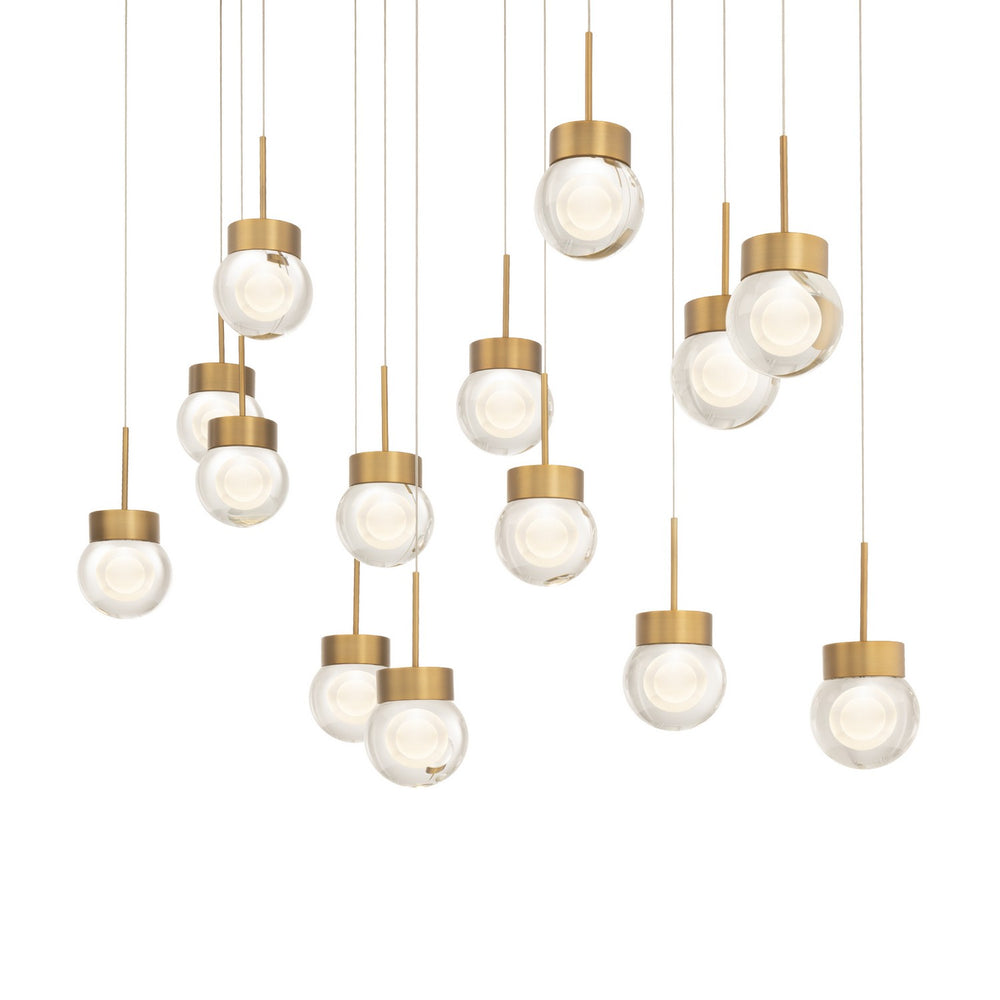 Modern Forms Canada - LED Pendant - Double Bubble - Aged Brass- Union Lighting Luminaires Decor