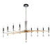 Schonbek - Eight Light Chandelier - Tempest - Soft Gold/Black- Union Lighting Luminaires Decor