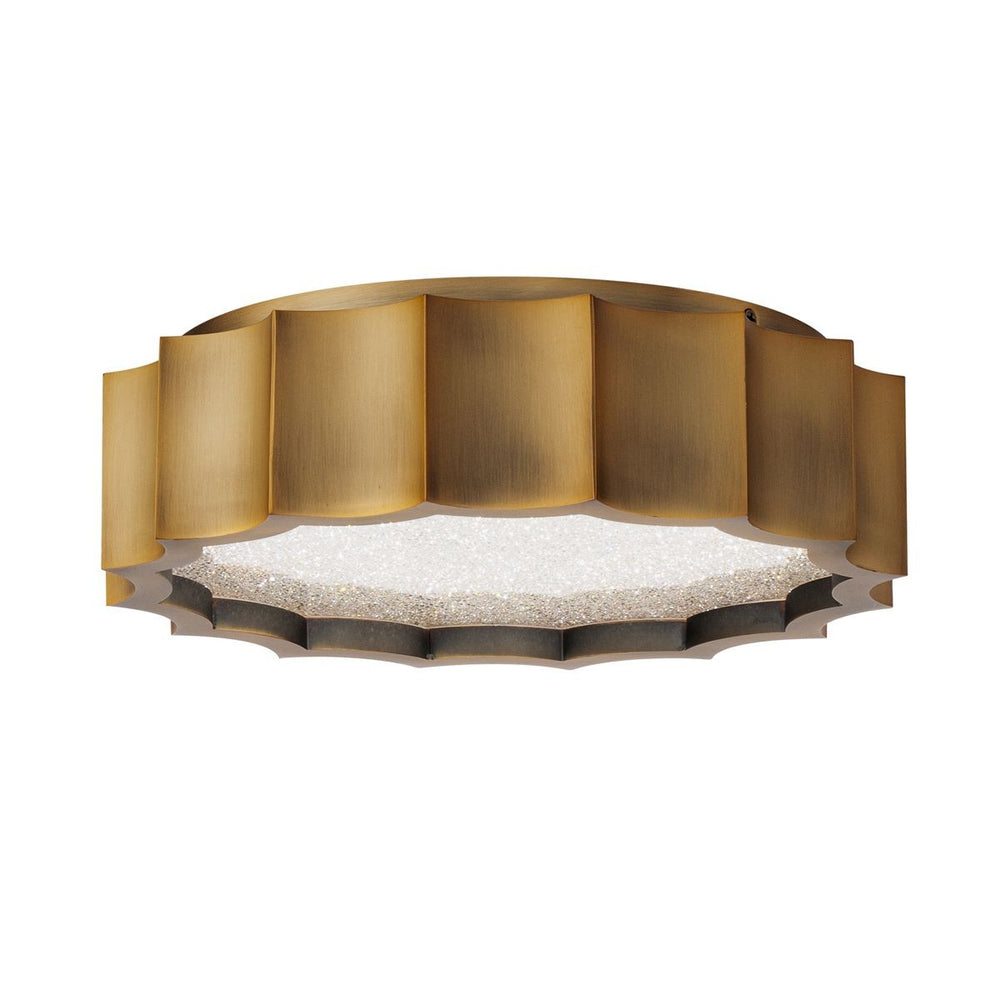 Schonbek - LED Flush Mount - Tarte - Aged Brass- Union Lighting Luminaires Decor