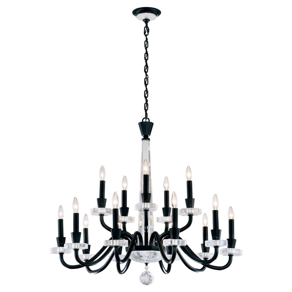 Schonbek - 15 Light Chandelier - Amadeus - Black- Union Lighting Luminaires Decor