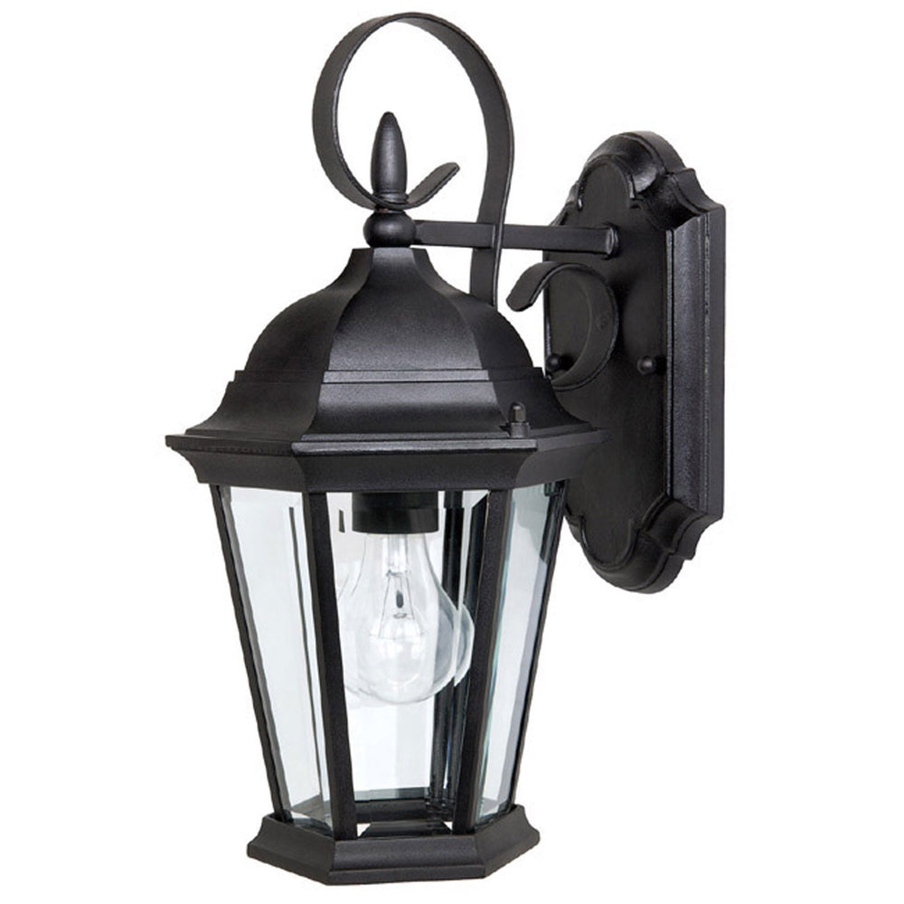 Capital Lighting - One Light Outdoor Wall Lantern - Carriage House - Black- Union Lighting Luminaires Decor
