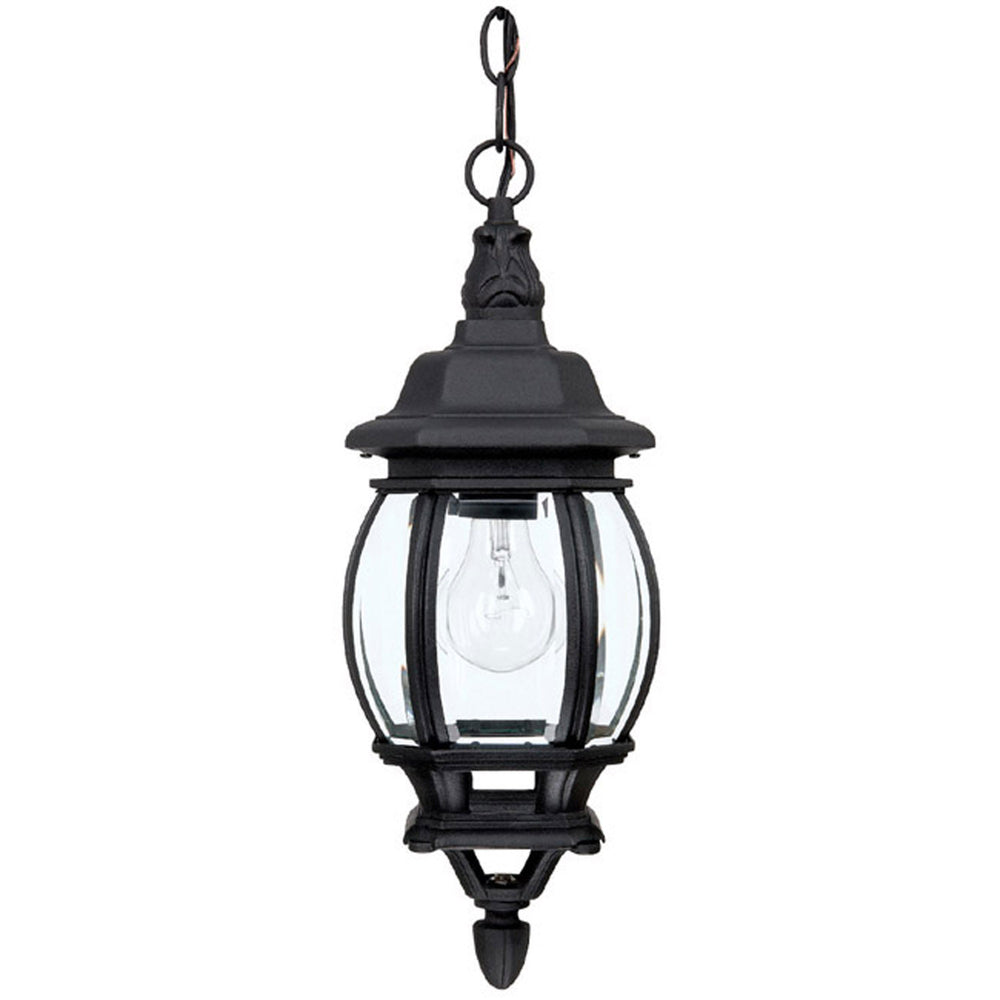 Capital Lighting - One Light Outdoor Hanging Lantern - French Country - Black- Union Lighting Luminaires Decor
