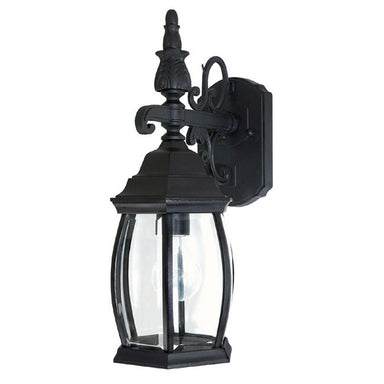 Capital Lighting - One Light Outdoor Wall Lantern - French Country - Black- Union Lighting Luminaires Decor