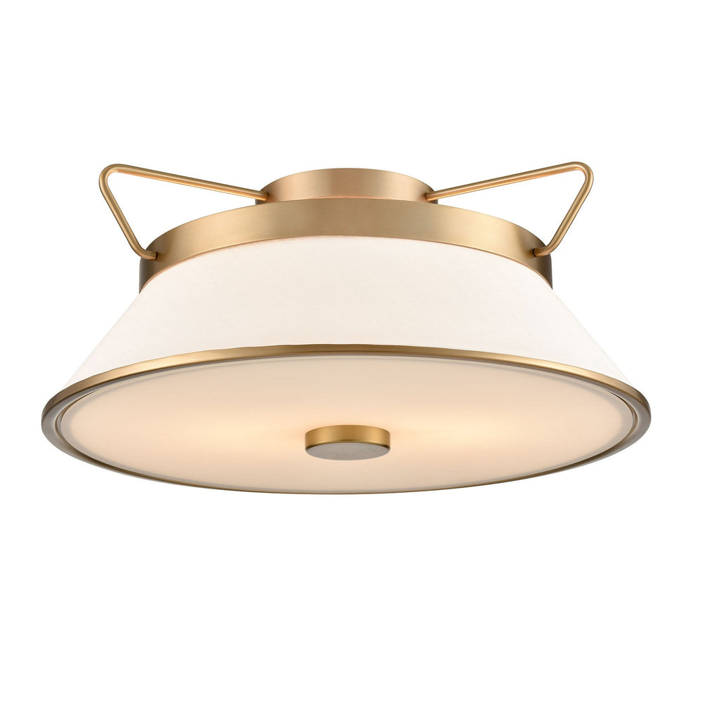 Artcraft Canada - Two Light Semi Flushmount - Layla - Brushed Brass- Union Lighting Luminaires Decor