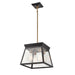 Artcraft Canada - Four Light Chandelier - Lucian - Black and Brushed Brass- Union Lighting Luminaires Decor