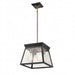 Artcraft Canada - Four Light Chandelier - Lucian - Black and Brushed Brass- Union Lighting Luminaires Decor