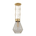 Corbett Lighting Canada - One Light Pendant - Tragus - Vintage Brass- Union Lighting Luminaires Decor