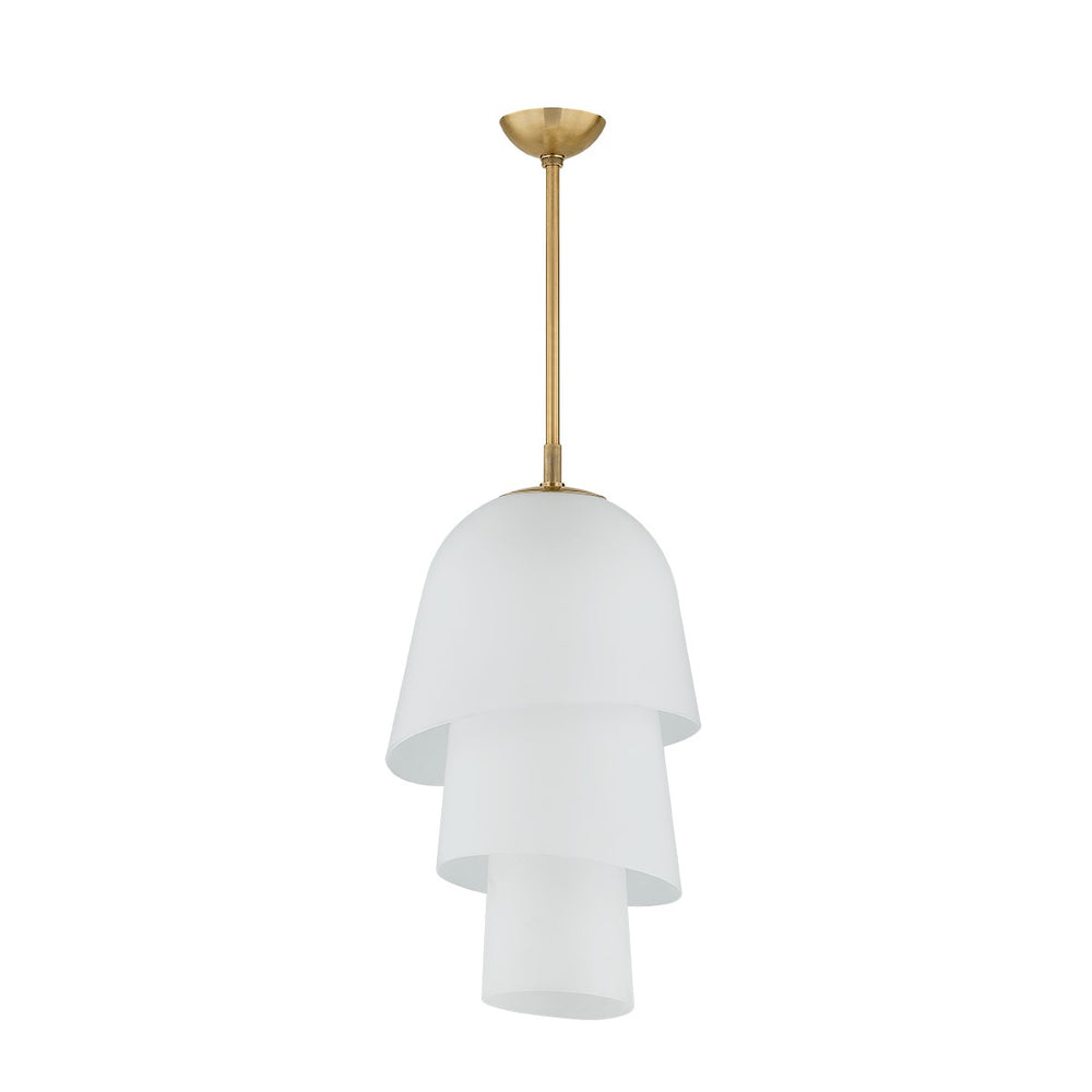 Corbett Lighting Canada - One Light Pendant - Hela - Vintage Brass- Union Lighting Luminaires Decor