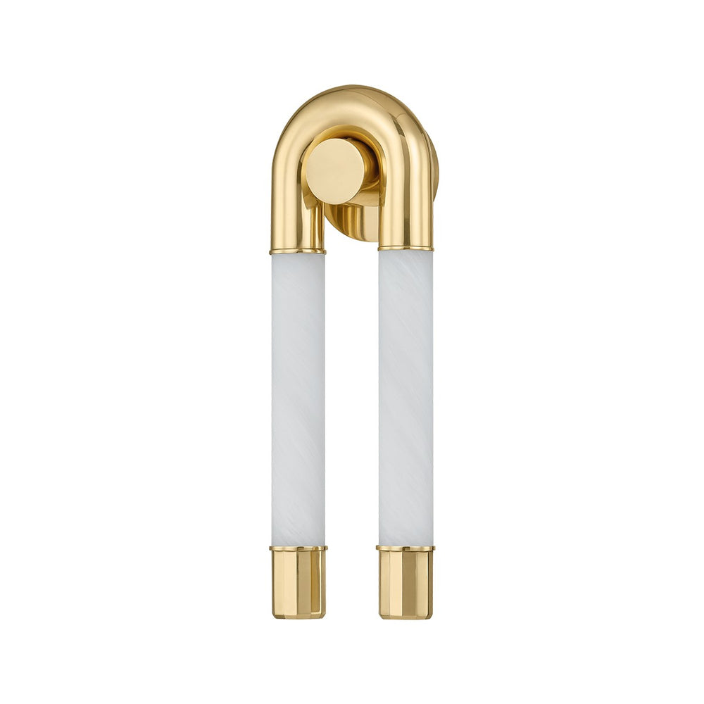 Corbett Lighting Canada - LED Wall Sconce - Zeme - Vintage Polished Brass- Union Lighting Luminaires Decor