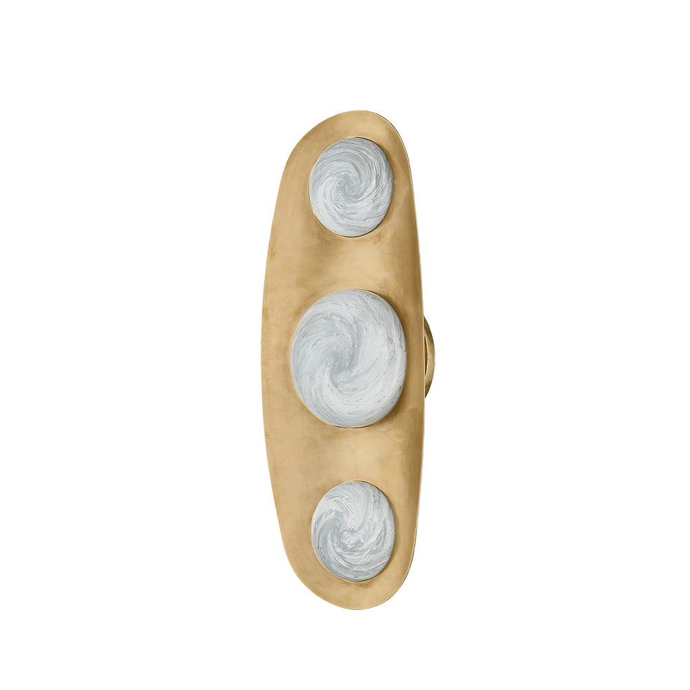 Corbett Lighting Canada - LED Wall Sconce - Bezel - Vintage Brass- Union Lighting Luminaires Decor