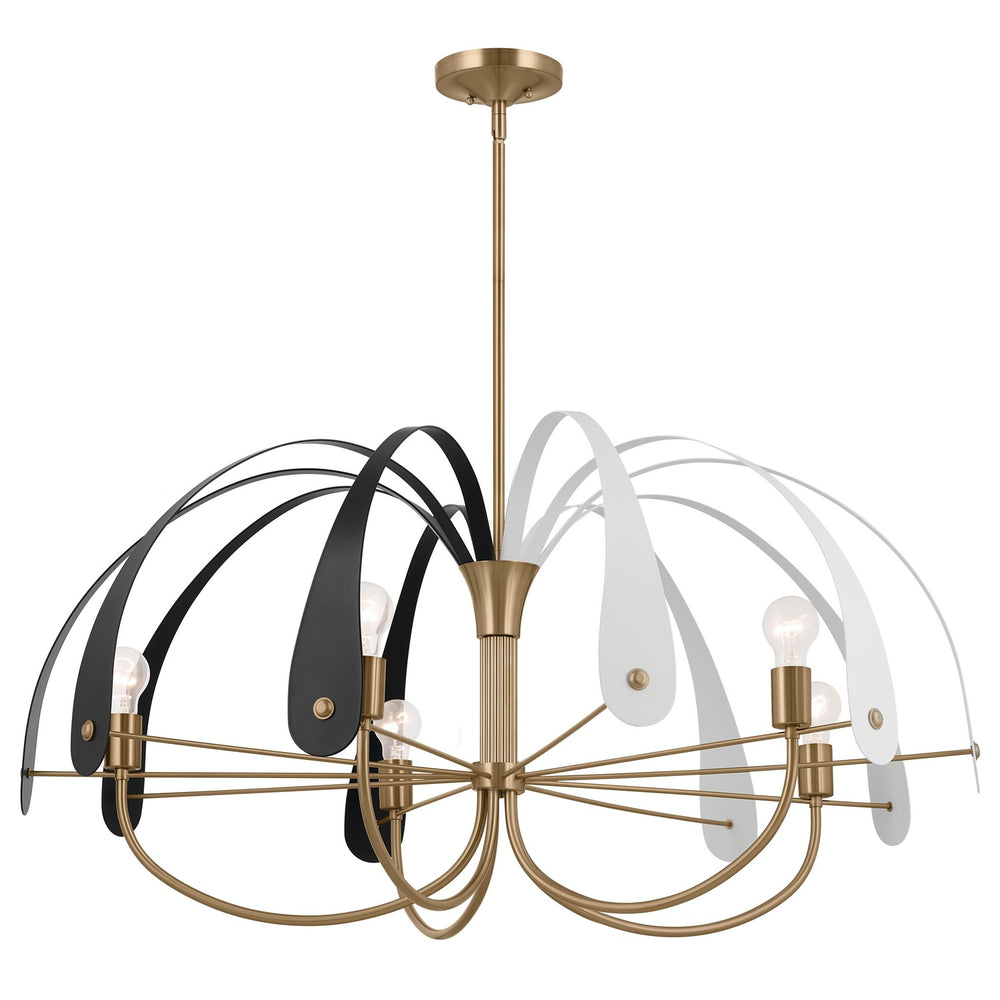 Kichler Canada - Five Light Chandelier - Petal - Champagne Bronze- Union Lighting Luminaires Decor