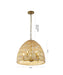 Bethel International Canada - Five Light Chandelier - Natural Wood- Union Lighting Luminaires Decor