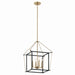 Kichler Canada - Four Light Foyer Pendant - Eisley - Champagne Bronze- Union Lighting Luminaires Decor