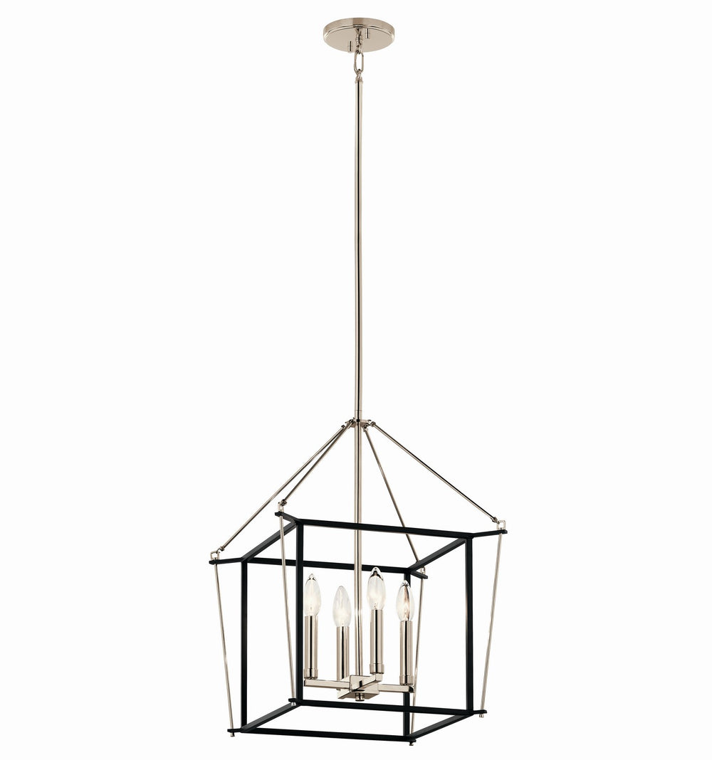 Kichler Canada - Four Light Foyer Pendant - Eisley - Polished Nickel- Union Lighting Luminaires Decor