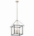 Kichler Canada - Four Light Foyer Pendant - Eisley - Polished Nickel- Union Lighting Luminaires Decor