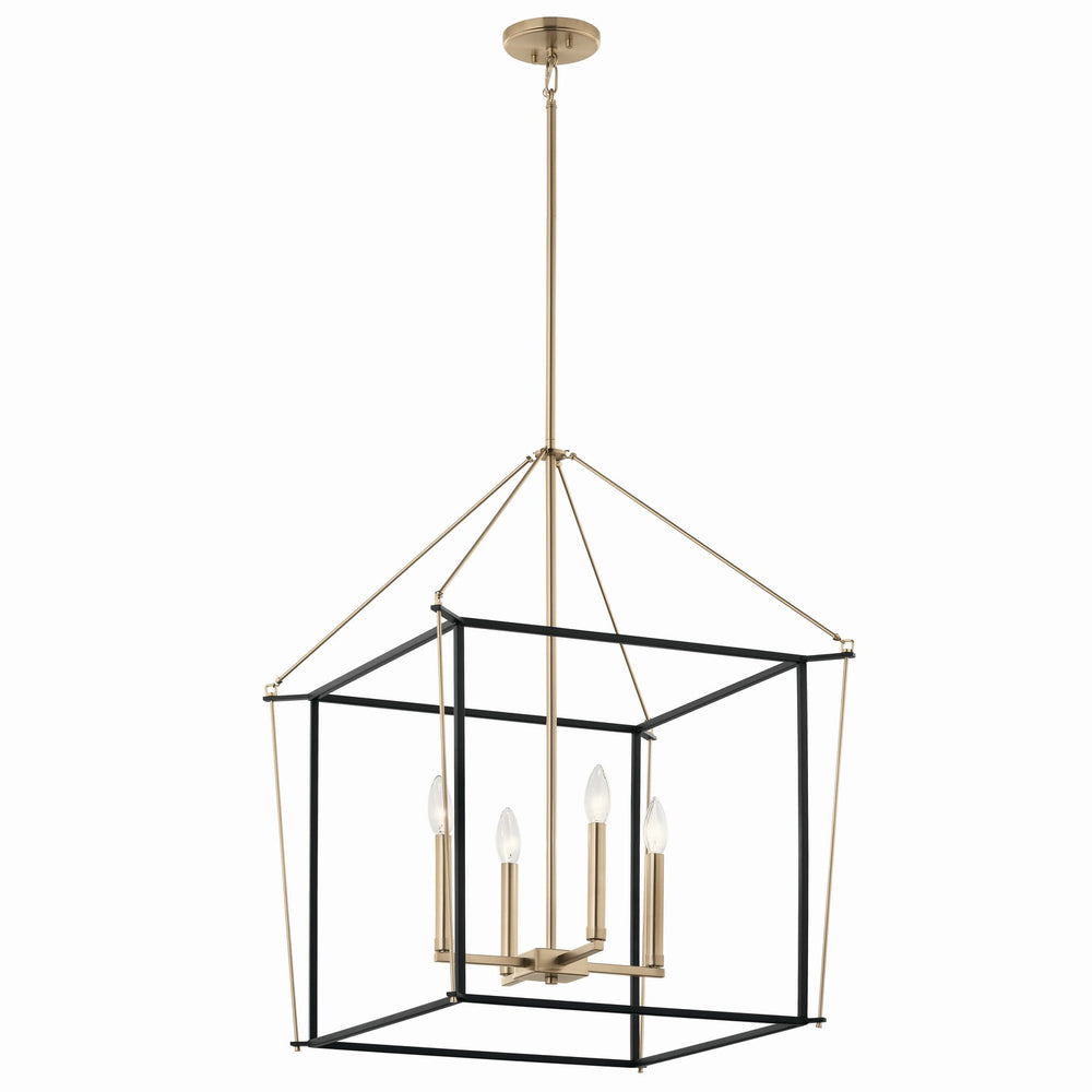 Kichler Canada - Four Light Foyer Pendant - Eisley - Champagne Bronze- Union Lighting Luminaires Decor