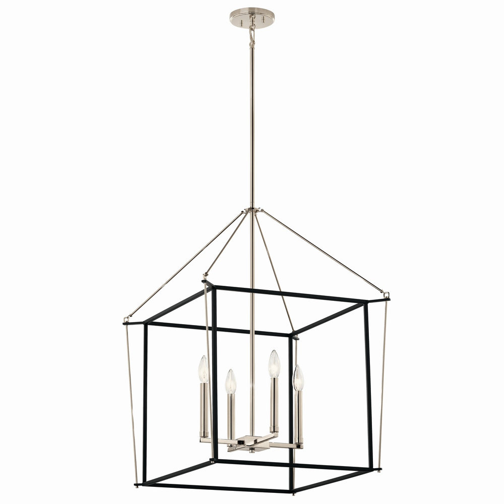 Kichler Canada - Four Light Foyer Pendant - Eisley - Polished Nickel- Union Lighting Luminaires Decor