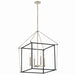 Kichler Canada - Four Light Foyer Pendant - Eisley - Polished Nickel- Union Lighting Luminaires Decor