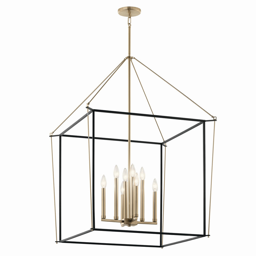 Kichler Canada - Eight Light Foyer Pendant - Eisley - Champagne Bronze- Union Lighting Luminaires Decor