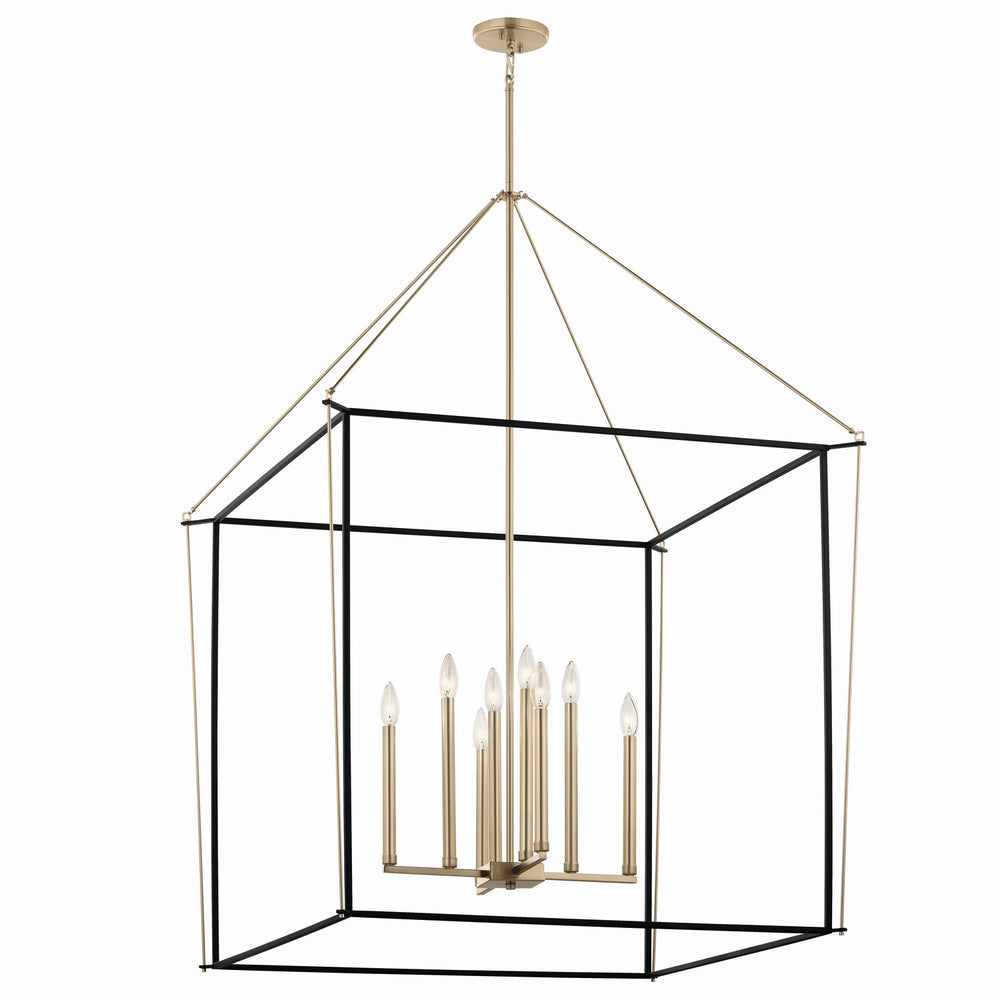 Kichler Canada - Eight Light Foyer Pendant - Eisley - Champagne Bronze- Union Lighting Luminaires Decor