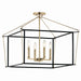 Kichler Canada - Four Light Semi Flush Mount - Eisley - Champagne Bronze- Union Lighting Luminaires Decor
