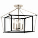 Kichler Canada - Four Light Semi Flush Mount - Eisley - Polished Nickel- Union Lighting Luminaires Decor