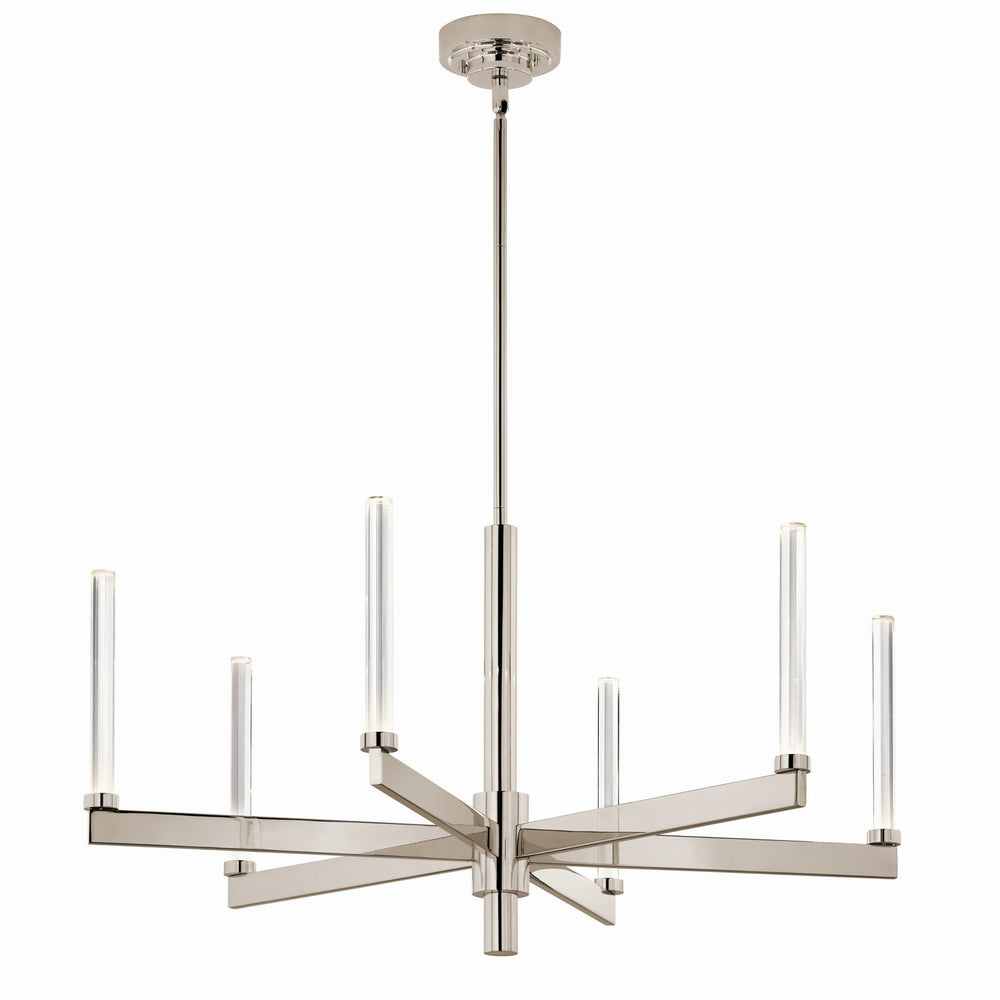 Kichler Canada - LED Chandelier - Sycara - Polished Nickel- Union Lighting Luminaires Decor