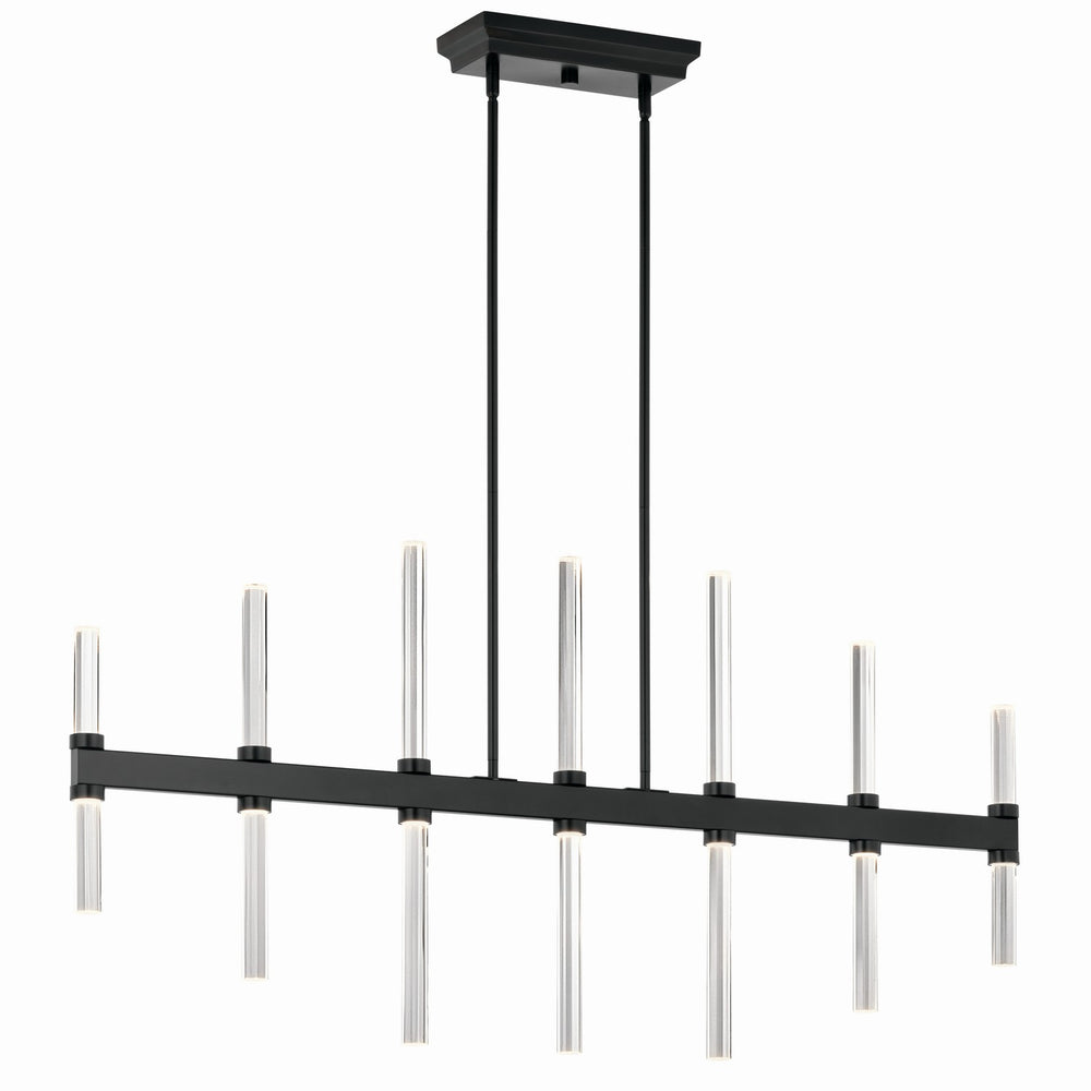 Kichler Canada - LED Linear Chandelier - Sycara - Black- Union Lighting Luminaires Decor
