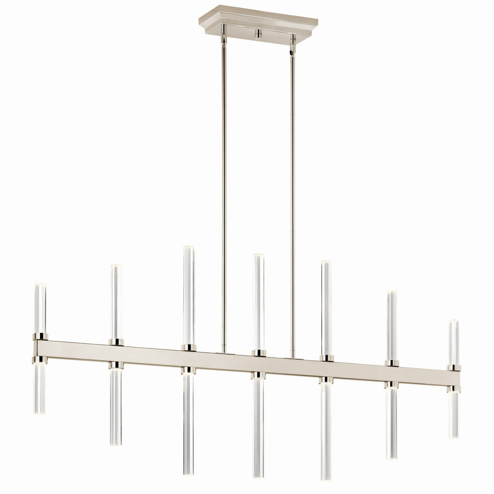 Kichler Canada - LED Linear Chandelier - Sycara - Polished Nickel- Union Lighting Luminaires Decor