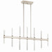Kichler Canada - LED Linear Chandelier - Sycara - Polished Nickel- Union Lighting Luminaires Decor
