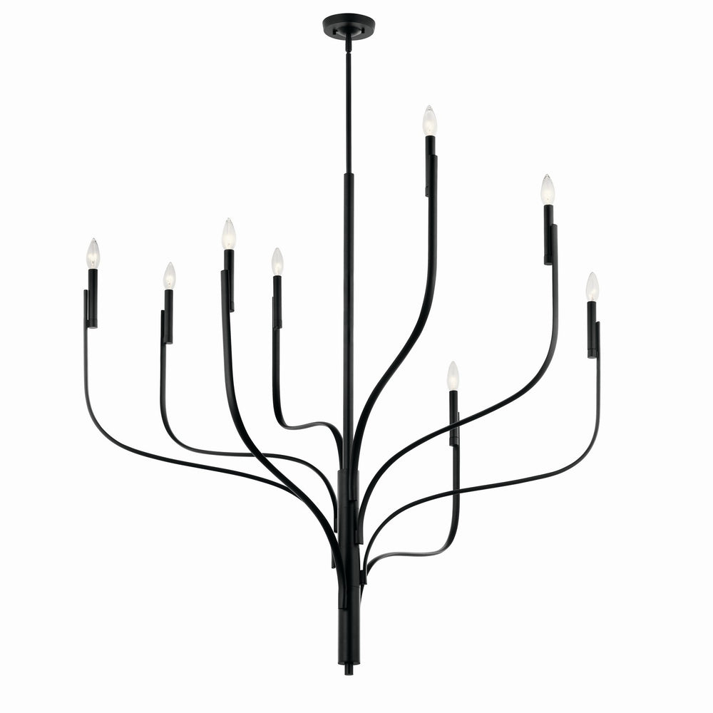 Kichler Canada - Eight Light Chandelier - Livadia - Black- Union Lighting Luminaires Decor