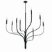 Kichler Canada - Eight Light Chandelier - Livadia - Black- Union Lighting Luminaires Decor