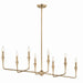 Kichler Canada - Eight Light Linear Chandelier - Alvaro - Champagne Bronze- Union Lighting Luminaires Decor