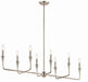 Kichler Canada - Eight Light Linear Chandelier - Alvaro - Polished Nickel- Union Lighting Luminaires Decor