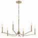 Kichler Canada - Six Light Chandelier - Malene - Champagne Bronze- Union Lighting Luminaires Decor