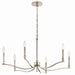 Kichler Canada - Six Light Chandelier - Malene - Polished Nickel- Union Lighting Luminaires Decor