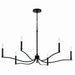 Kichler Canada - Six Light Chandelier - Malene - Black- Union Lighting Luminaires Decor