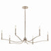 Kichler Canada - Six Light Chandelier - Malene - Polished Nickel- Union Lighting Luminaires Decor