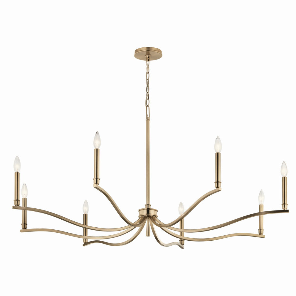 Kichler Canada - Eight Light Chandelier - Malene - Champagne Bronze- Union Lighting Luminaires Decor