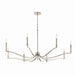 Kichler Canada - Eight Light Chandelier - Malene - Polished Nickel- Union Lighting Luminaires Decor
