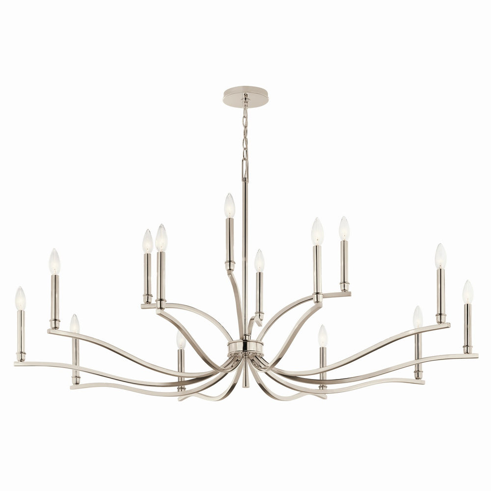 Kichler Canada - 14 Light Chandelier - Malene - Polished Nickel- Union Lighting Luminaires Decor