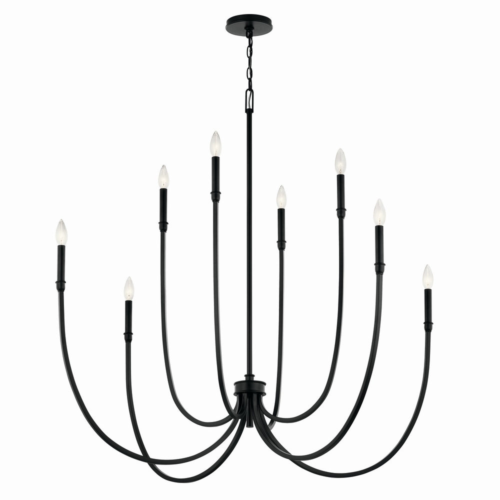 Kichler Canada - Eight Light Foyer Chandelier - Malene - Black- Union Lighting Luminaires Decor