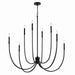 Kichler Canada - Eight Light Foyer Chandelier - Malene - Black- Union Lighting Luminaires Decor