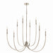 Kichler Canada - Eight Light Foyer Chandelier - Malene - Polished Nickel- Union Lighting Luminaires Decor
