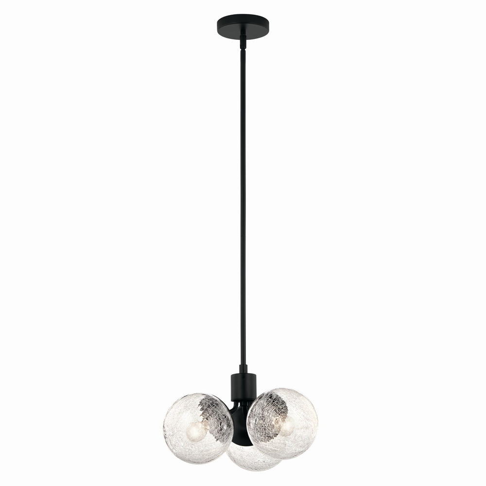 Kichler Canada - Three Light Chandelier/Semi Flush - Silvarious - Black- Union Lighting Luminaires Decor