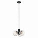 Kichler Canada - Three Light Chandelier/Semi Flush - Silvarious - Black- Union Lighting Luminaires Decor