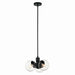 Kichler Canada - Three Light Chandelier/Semi Flush - Silvarious - Black- Union Lighting Luminaires Decor