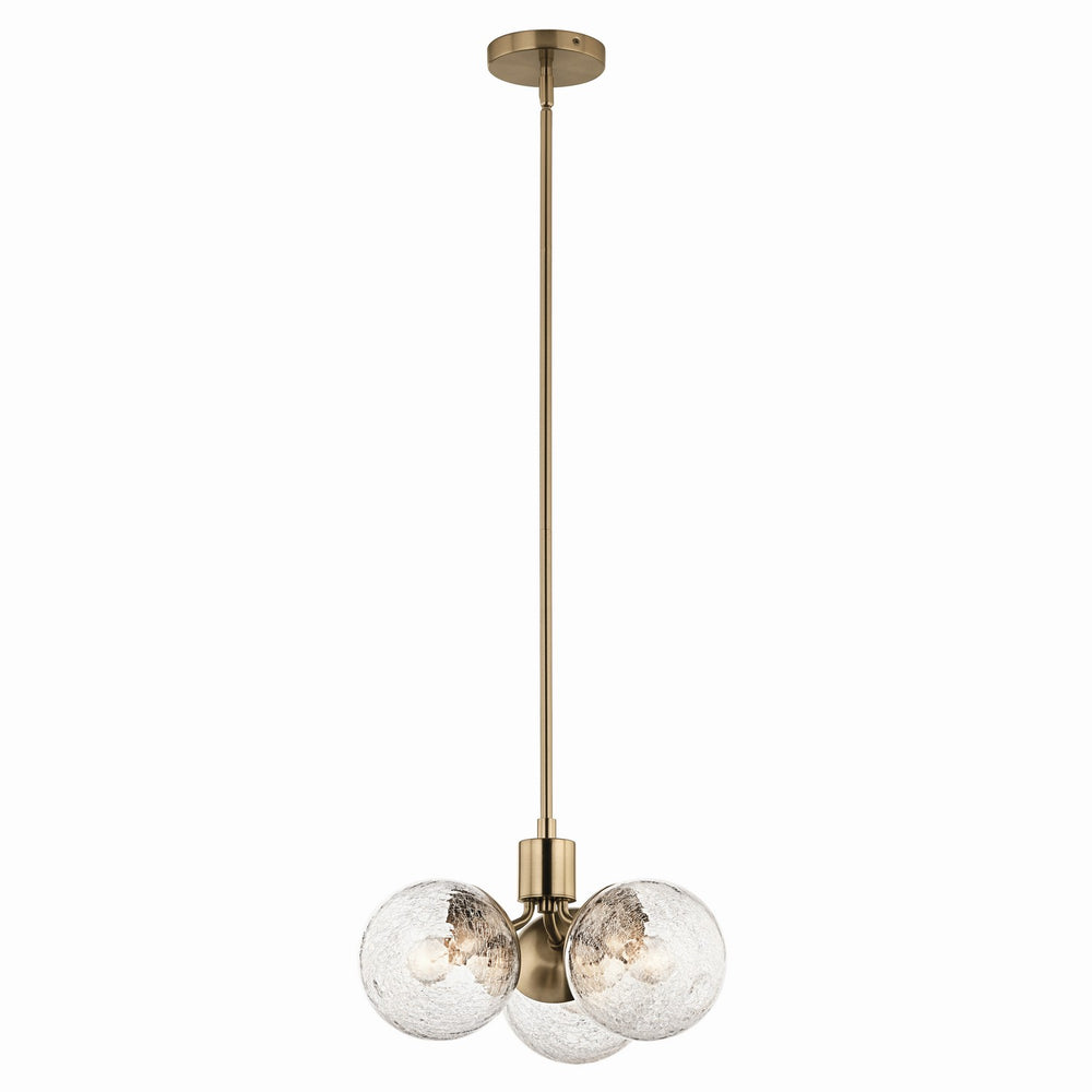 Kichler Canada - Three Light Chandelier/Semi Flush - Silvarious - Champagne Bronze- Union Lighting Luminaires Decor